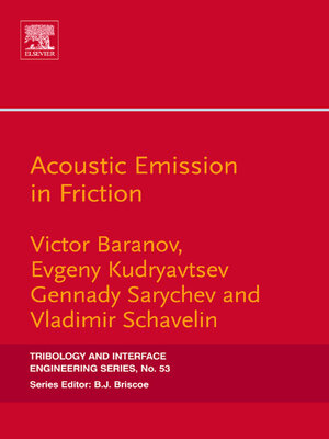 cover image of Acoustic Emission in Friction